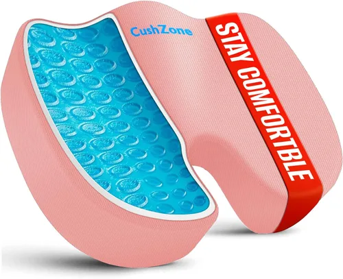 Vista 20 de Cojín de asiento para silla de oficina, cojín de espuma viscoelástica mejorada de gel refrescante para sentarse durante mucho tiempo, almohada