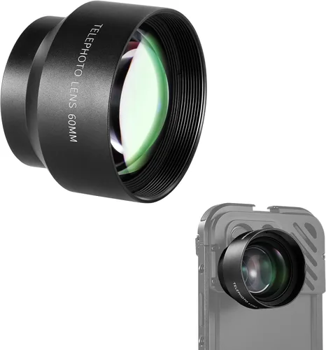 Vista 11 de NEEWER Lente gran angular HD de 18mm 100° para placa posterior de lente con rosca de 17mm, aumento de 0.5X Compatible con SmallRig NEEWER iPhone