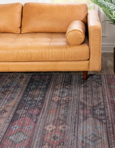 Vista 4 de Rugs.com Sisu Collection - Alfombra lavable de tejido plano múltiple de 2 x 3 pies, perfecta para entradas, cocinas, rincones de desayuno, piezas