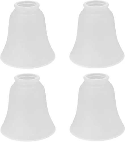 Vista 16 de Aspen Creative 23030-4 Pantalla de Vidrio para Ventilador de Techo Transicional de Alabastro en Forma de Campana con Accesorio de 2-1/8", 4-3/4