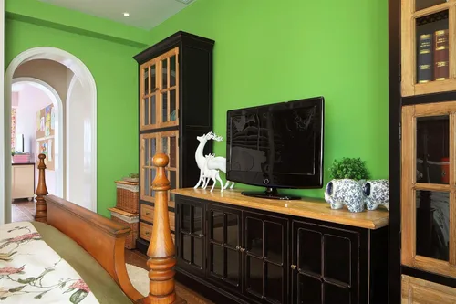 Vista 6 de Ismoon - Papel tapiz verde sólido de 15.7" x 118", papel de contacto de pelar y pegar, autoadhesivo, extraíble, impermeable, para dormitorio