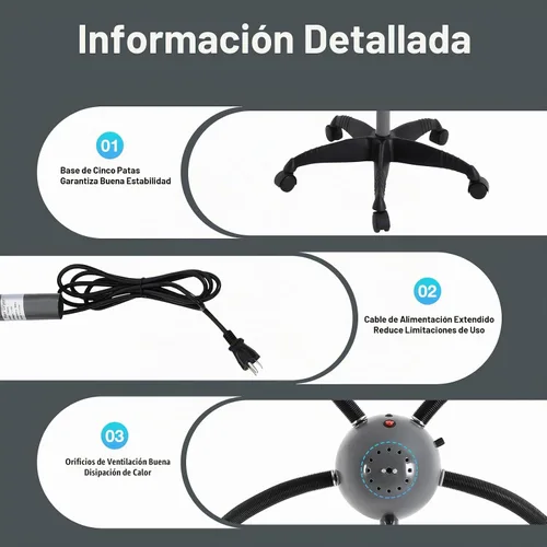Vista 7 de Máquina de procesamiento de color de cabello infrarrojo con 5