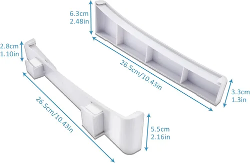 Vista 4 de Micro Traders Juego de 2 soportes horizontales compatibles con Playstation 5 discos y consolas digitales soporte base soporte con alfombrillas
