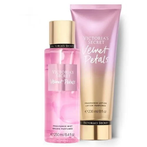 Victoria's Secret Velvet Petals - Set de regalo de fragancia y loción corporal (Velvet Petals)