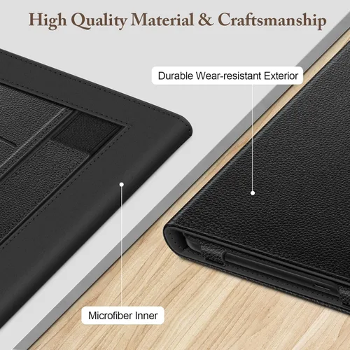 Vista 8 de Funda con soporte Fintie para Kobo Clara Colour (2024) / Clara BW (2024) / 2E (2022) de 6" - Funda protectora de piel sintética premium con función