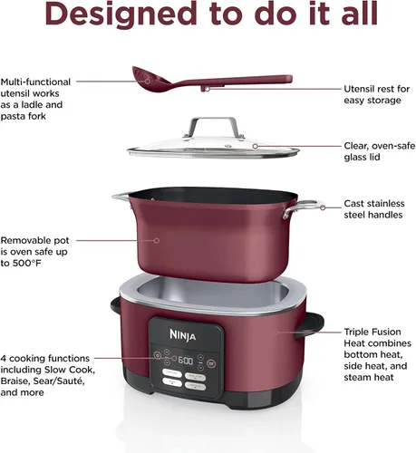 Vista 3 de Foodi PossibleCooker MC1000 - Olla a presión (8.5 cuartos de galón)