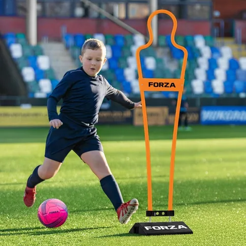 Vista 6 de FORZA Mini maniquí de fútbol de flujo de aire Naranja