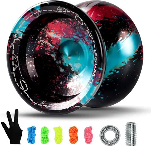 Yoyo Profesional No Sensible para Expertos y Yoyos Sensibles para Niños Principiantes, El Paquete Incluye Rodamientos Sensibles Reemplazables,