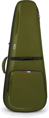 Vista 22 de Gator Cases ICON Series Premium - Bolsa de concierto resistente a la intemperie para guitarras de estilo semihueco; con tiradores de cremallera