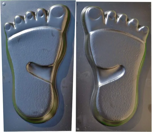 Vista 6 de Moldes de hormigón Pie Yeti pavimentación piedra de hormigón camino camino traza decoración S21