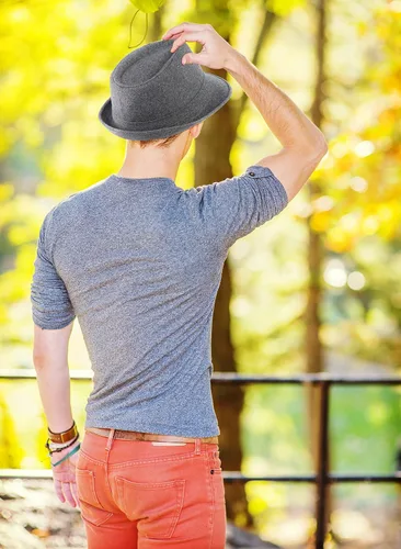 Vista 7 de Simplicity Sombrero unisex estilo clásico de Manhattan Fedora unisex