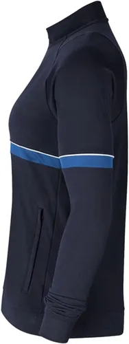 Vista 5 de Nike Chaqueta Dri-FIT Academy Track para mujer, color obsidianablanco, talla L, marino