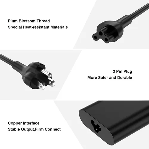 Vista 5 de TSKYBEAR Cargador USB C para laptop de 65 W, compatible con HP Spectre/Spectre x360/Chromebook/Google Chromebook/Elitebook x360/Elite