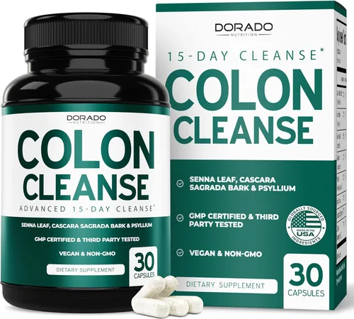 Vista 2 de Limpieza de colon y desintoxicación de 15 días de limpieza intestinal (30 unidades) - Píldoras de limpieza intestinal y GLP - 1 suplemento