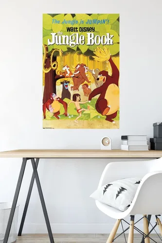 Vista 5 de Trends International Disney The Jungle Book - Póster de pared de una hoja, 24 x 36 pulgadas, versión enmarcada en negro Versión con marco negro