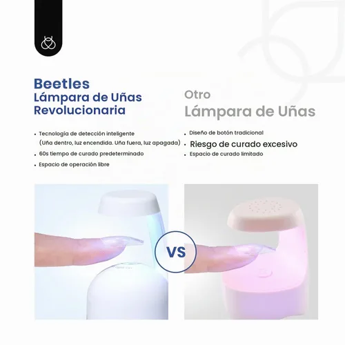 Vista 5 de Beetles - Kit de 504 puntas de uñas postizas, juego de extensión de uñas