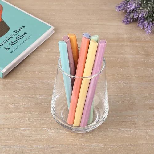 Vista 6 de Mr. Pen - Resaltadores estéticos, 8 piezas, punta biselada, tonos joya, resaltadores para la Biblia sin goteos