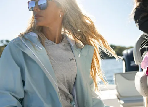 Vista 9 de HUK Chaqueta Storm Heavy Duty 2.0 para mujer, impermeable, resistente al viento y transpirable, abrigo de lluvia para mujer