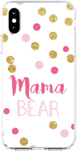 Vista 3 de DistinctInk Clear Shockproof Hybrid Case for iPhone 13 Pro (6.1" Screen) - TPU Bumper, Acrylic Back, Screen Protector Included - Pink White Gold