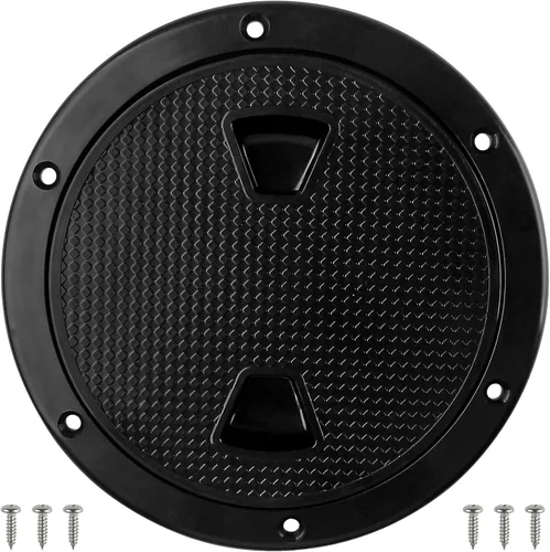 Placas de cubierta para barcos, escotilla de barco de 4 pulgadas/6 pulgadas, escotilla de inspección circular antideslizante con cubierta