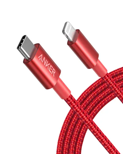 Vista 15 de Anker Nuevo Cable de Nylon USB C a Lightning, Certificado MFi de Apple para iPhone Serie 14, y Más (1 pie, Negro)
