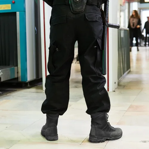 Vista 9 de NORTIV 8 - Botas de trabajotácticasmilitares para hombre ,con cremallera lateral, hechas de cuero para combatemotocicleta