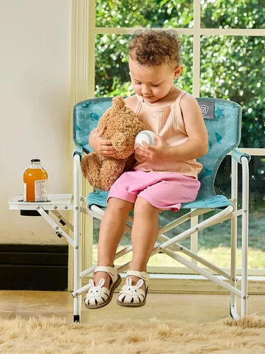 Vista 9 de EVER ADVANCED Silla de directores para niños con mesa auxiliar para campamento, RV y deportes, asiento acolchado para niños al aire libre