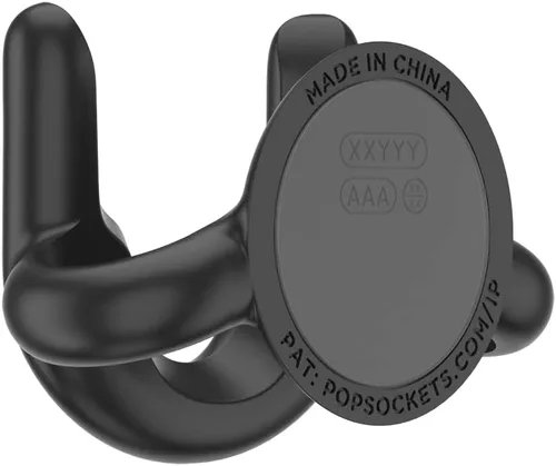 Vista 6 de PopSockets Soporte para teléfono multisuperficie, soporte universal para teléfono, soporte para teléfono, versión 2 - negro