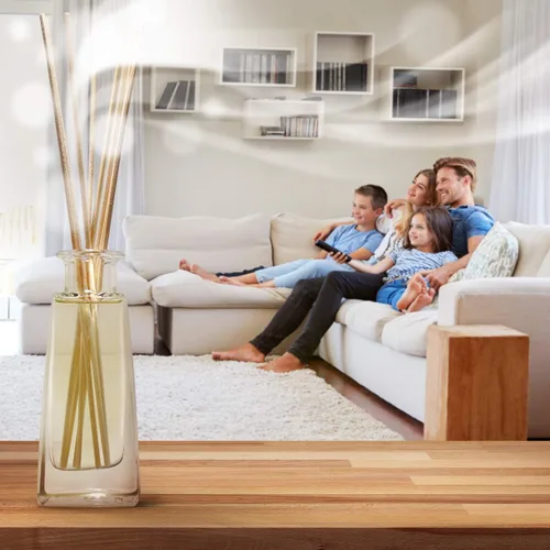 Vista 8 de Difusor de varillas con aceite esencial natural de lavanda, 3.4 onzas líquidas, difusor de lavanda, difusor de varillas perfumado, juego de regalo