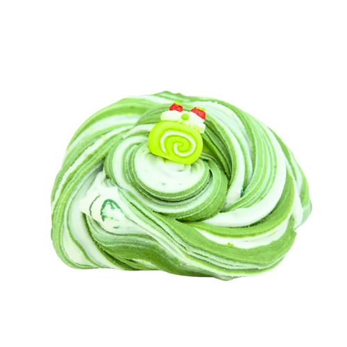 Vista 2 de Matcha Ice Cream Slime (SCENTED) Handmade Slime Hippocampe Slimes (6OZ)