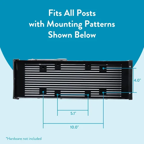 Vista 11 de ARCHITECTURAL MAILBOXES - Buzón de correo de montaje en poste 8760B-10 Carlisle, mediano, color negro