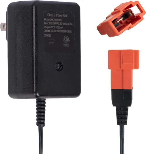 Cargador de 6 V para niños, juguetes y autos, adaptador de enchufe cuadrado