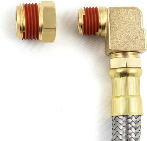 Vista 4 de QWORK Kit de Ensamblaje de Válvula de Drenaje de Tanque Extendido para Compresor de Aire, Incluye Manguera de Drenaje de Tanque de Compresor de Aire