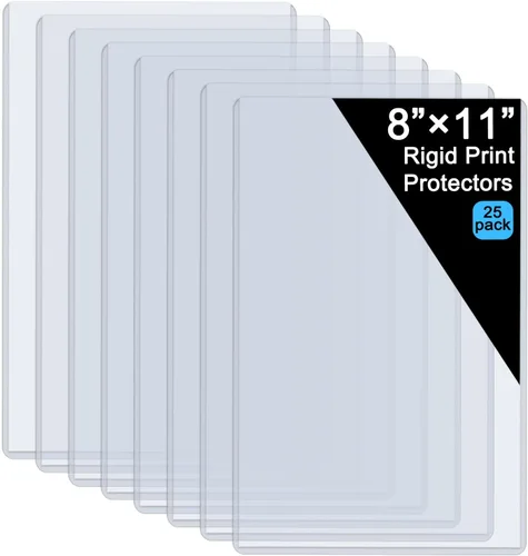 Vista 11 de Protectores de hojas de plástico duro de 11 x 17 pulgadas, protectores de impresión rígida de menú, protectores impermeables para certificados