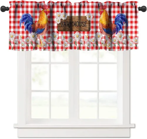 Vista 35 de Cenefa azteca navajo del suroeste, diseño geométrico abstracto étnico para ventana, cenefa con bolsillo para barra, 54 x 18 pulgadas