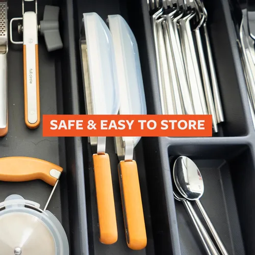 Vista 5 de Full Circle Grate Expectations, Stainless Steel Coarse Grater with Innovative Food Catcher - Precision, Effective Grating Perfect for Cheese