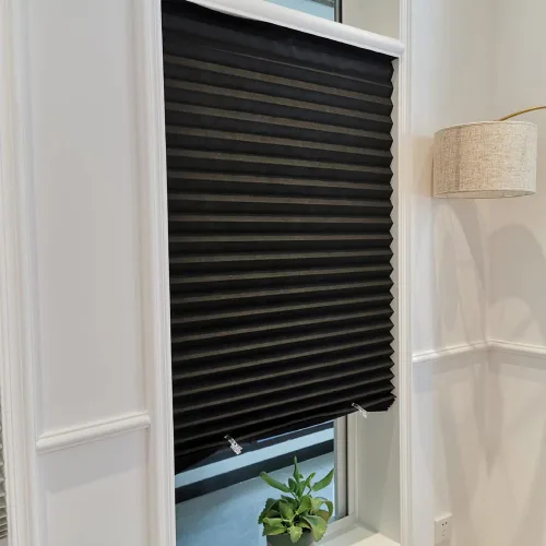 Vista 4 de 12 clips para persianas de papel plisadas, clips de plástico transparente para ventanas temporales para persianas que sujetan cortinas