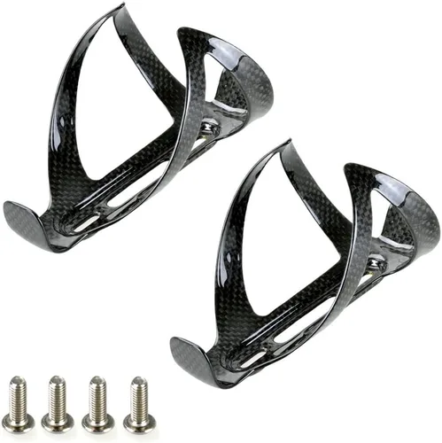 PERGEAR Jaula de botella de agua de bicicleta ligera de fibra de carbono para ciclismo