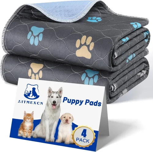 Vista 13 de Aitmexcn Almohadilla lavable de Navidad para perros, 2 almohadillas de Navidad de 31 x 36 pulgadas, súper absorbentes, reutilizables, almohadillas