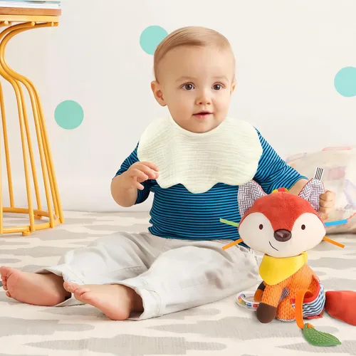 Vista 4 de Baberos de muselina para bebés, baberos para babero de dentición para bebé niña o niño de muselina de algodón