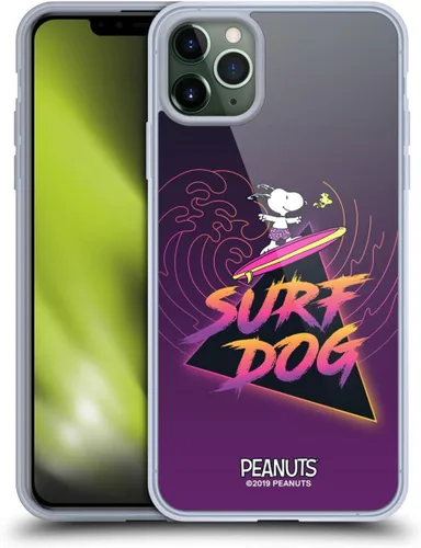 Vista 214 de Head Case Designs Funda de gel suave con licencia oficial de Peanuts Tropical Surf Snoopy Aloha Disco compatible con Apple iPhone 13 Mini