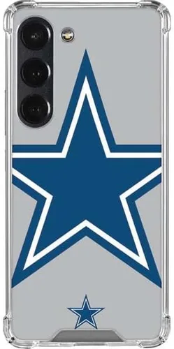 Skinit Funda transparente compatible con Galaxy S23, diseño de logotipo retro de los Dallas Cowboys de la NFL, con licencia oficial