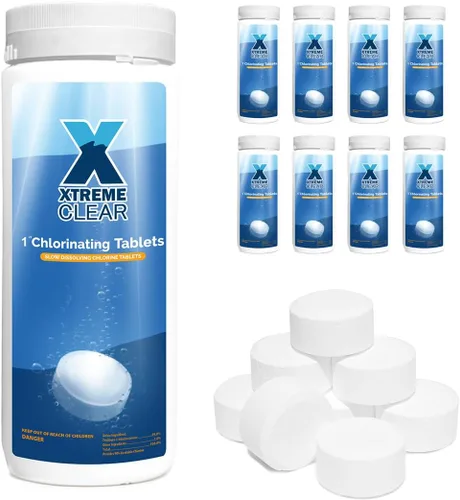 Vista 9 de XtremeClear - Tabletas de cloro de 1.5 libras para piscinas, spa, jacuzzi, pastillas de cloro estabilizadas de larga duración de 1 pulgada