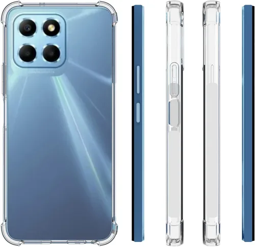 Vista 2 de USTIYA Funda para Honor X6 / X6s / Honor X8 5G Transparente TPU Cuatro Esquinas Funda Protectora Transparente Suave