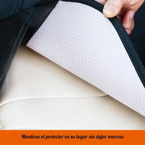 Vista 4 de Protector de asiento de automóvil con respaldo acolchado de goma antideslizante, acolchado impermeable más grueso para asientos infantiles, sin
