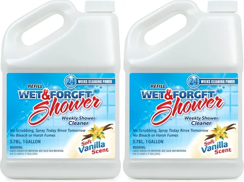 Vista 11 de Wet & Forget Limpiador de ducha en aerosol para aplicación semanal multisuperficie, no requiere fregar, fórmula sin blanqueador, listo para usar