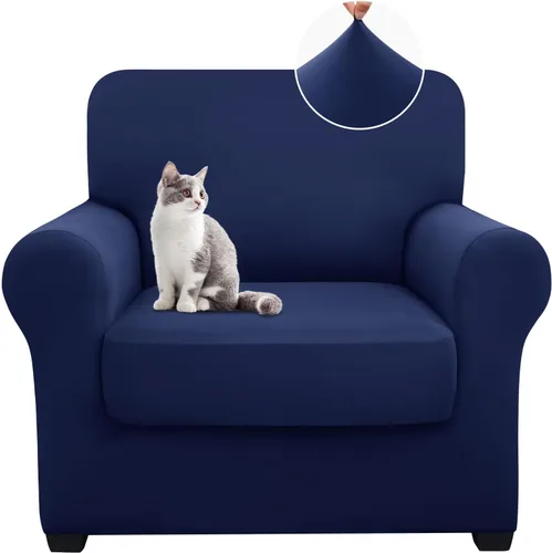 Vista 31 de hyha Fundas de sofá de 4 piezas para sofá de 3 cojines, fundas de sofá suaves y lavables, fundas de sofá elásticas para perros, protector de muebles