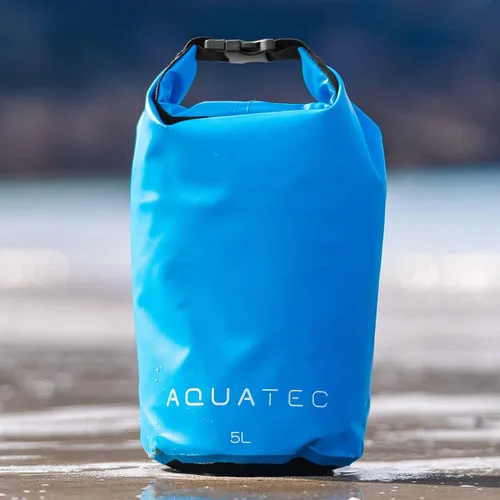 AQUATEC Bolsas secas impermeables – 4 tamaños: 2L / 3L / 5L / 10L | Bolsa impermeable ligera | Bolsa fuerte con cierre seguro | Ideal para