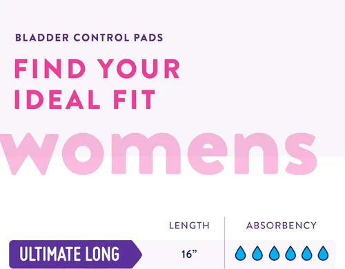 Vista 4 de Prevail Plus Almohadillas de control de vejiga para incontinencia de larga duración Máxima absorción 90 unidades (2 paquetes o 45)