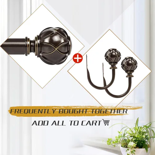 Vista 7 de KAMANINA - Soportes decorativos para cortinas con ganchos de amarre con tornillos de montaje en pared, remates de textura de red para cortinas